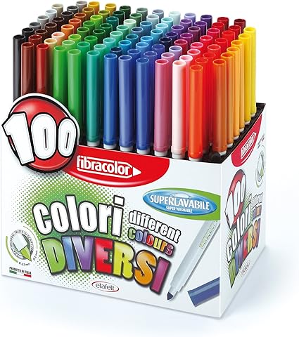 feutres fibracolor boite de 100 coloriage mystere