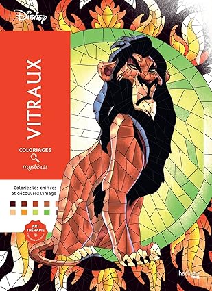tome vitraux coloriage disney debutant facile