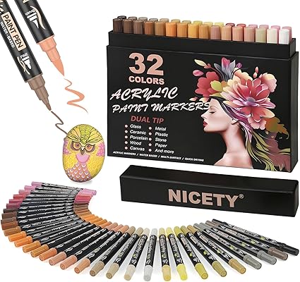 nicety feutres acrylique couleur peau
