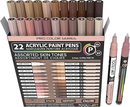 tooli art feutres couleur peau skin tones